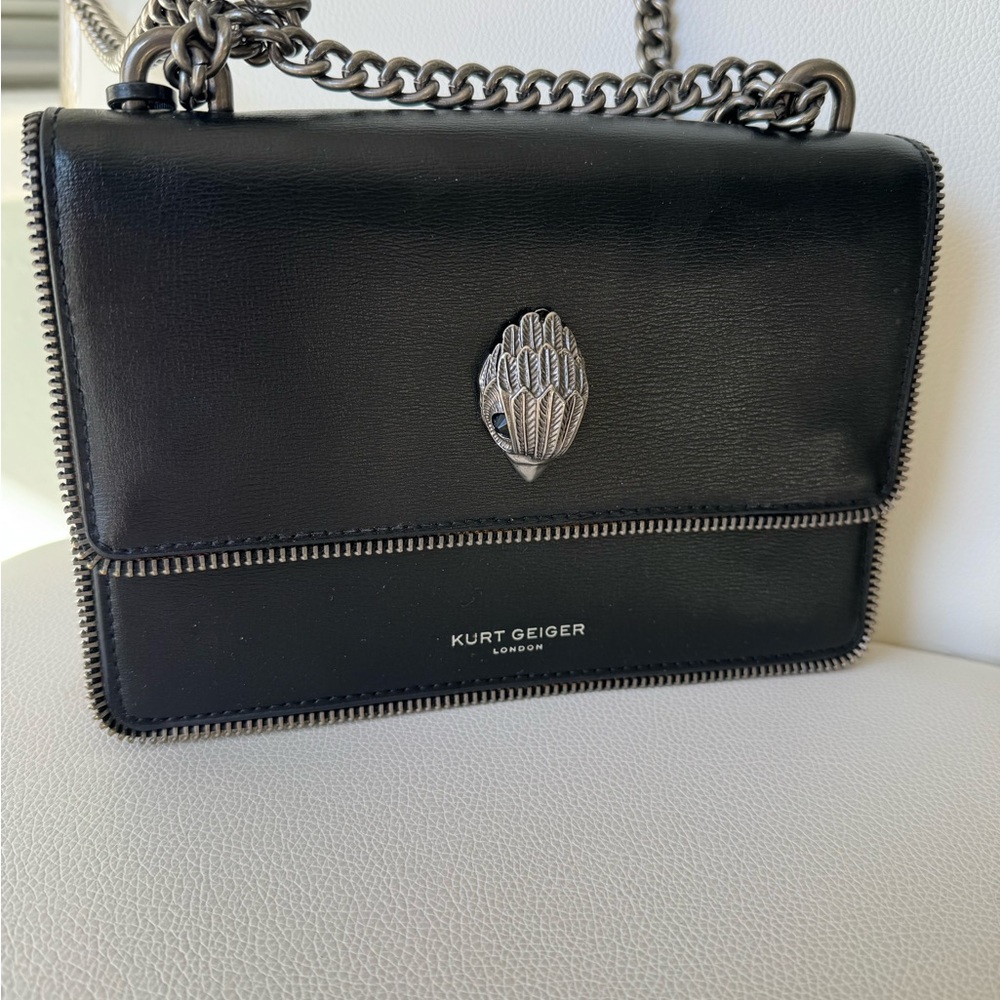 Kurt Geiger Leopard Print Crossbody Mini Handbag - Picture 11 of 12